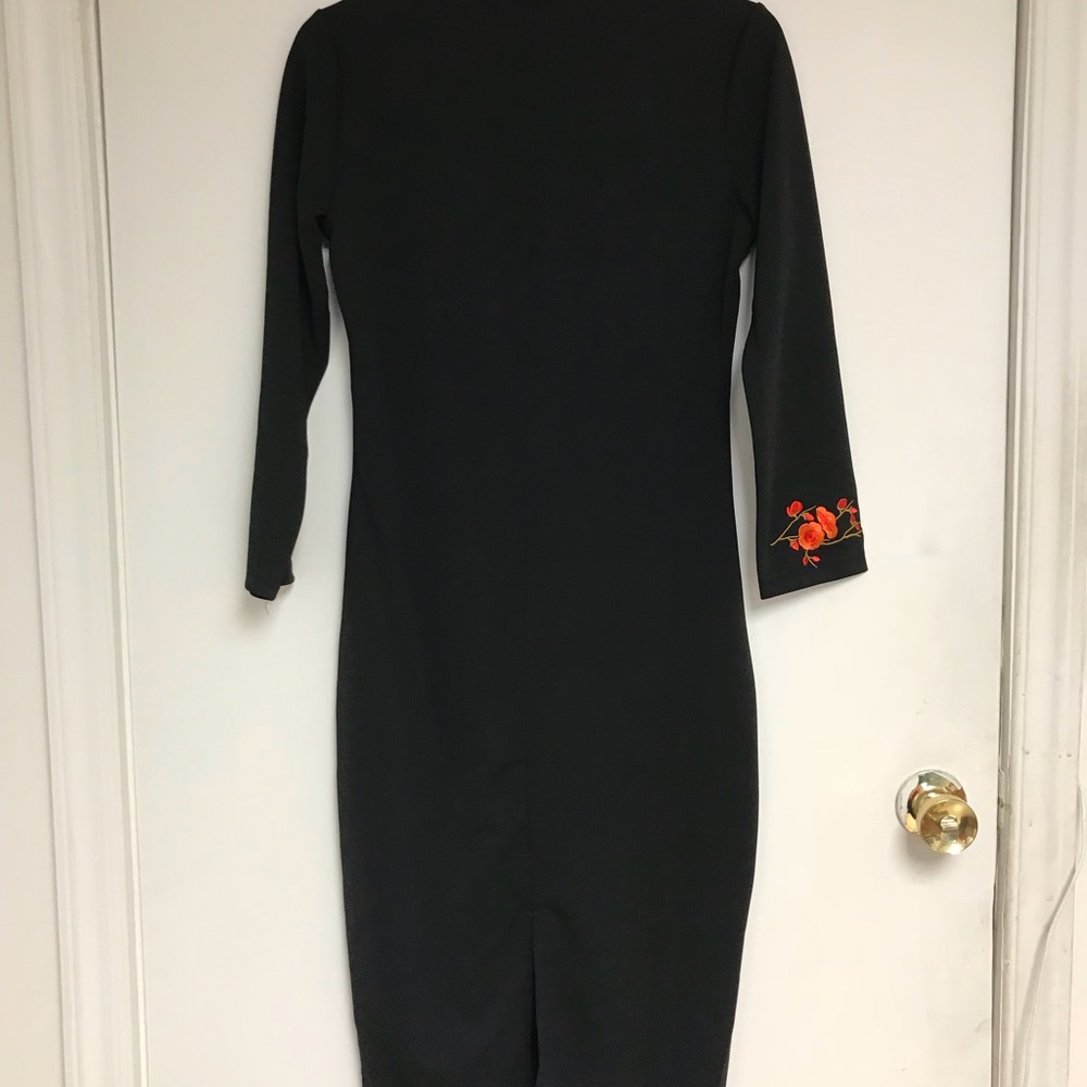 NWOT black embroidered dress 😍😍 - Picture 6 of 8